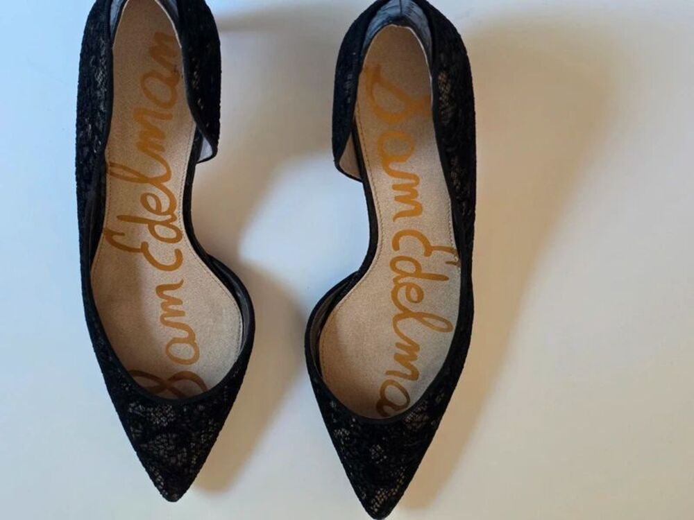 Sam Edelman Black Lacey Pumps size 9.5